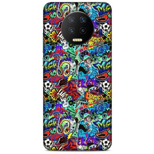 Lopard İnfinix Note 7 Uyumlu Kılıf Graffitix (24) Darbe Emici Kılıf