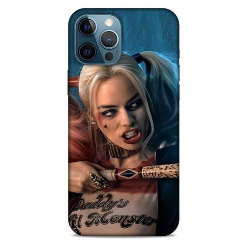 Apple iPhone 12 Pro Max Uyumlu Kılıf Harley Quinn (13) Silikon Kap Mavi