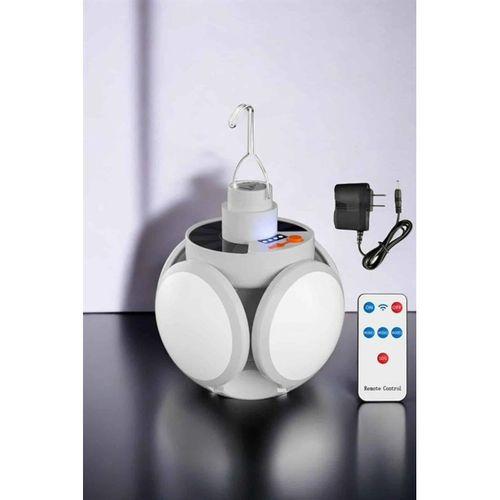 Güneş Enerjili Solar Aydınlatma Kamp Çadır Lambası Şarjlı Ampül Led Şarjlı El Feneri Işıldak