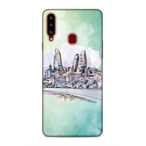 Samsung Galaxy A20s Uyumlu Kılıf Azarbaijan (2) Kabı Baki Silüet