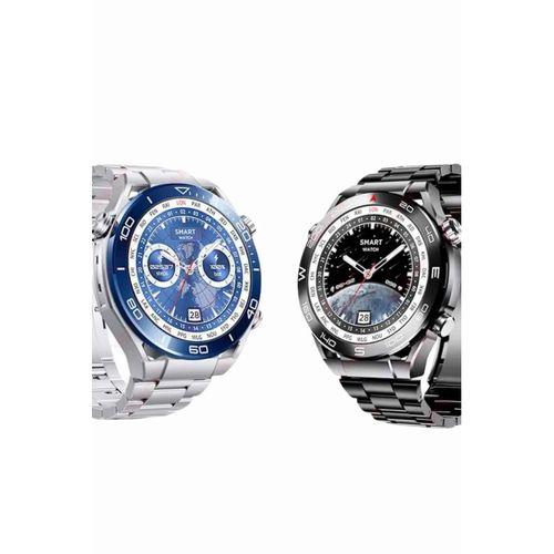 Akıllı Saat Çelik Kordonlu Amoled Ekran Android Ve İos Uyumlu Çağrı Cevaplayabilen