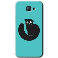 Potkal Hediye Fabrikası Samsung Galaxy A8 2016 Kılıf HD Desen Baskılı Arka Kapak - Cat Vector
