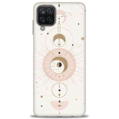 Samsung Galaxy M12 Kılıf HD Baskılı Kılıf - Evren + Tam Ekran Koruyucu