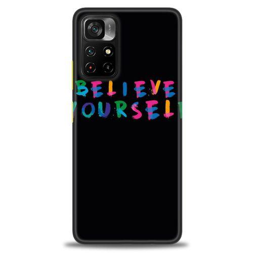 Xiaomi Poco M4 Pro 5G Kılıf HD Baskılı Kılıf - Believe + Tam Ekran Koruyucu