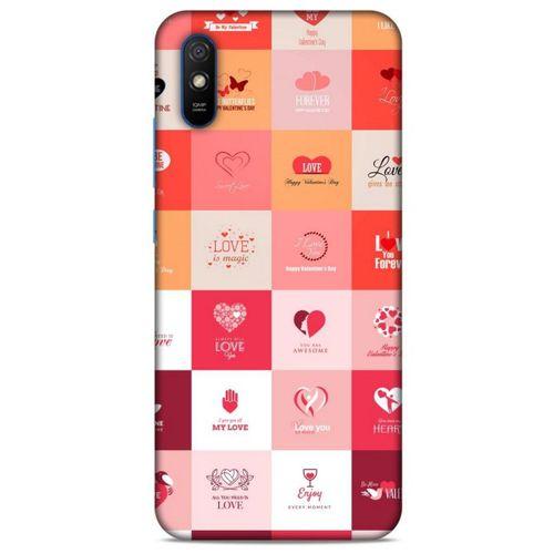 Xiaomi Redmi 9A Kılıf Hediyelik Seri Sevgililer Günü (11) 14 Şubat Tam Koruma