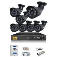7 Kameralı SET - 5MP SONY Lensli Full HD Gece Görüşlü Güvenlik Kamerası Sistemi - Cepten İzle