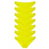 7 adet Süper Eko Set Likralı Kadın Slip Külot Sarı