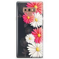 Samsung Galaxy Note 9 Kılıf Papatyalar Acarken Arka Kapak Koruma Desenli Full Koruyucu