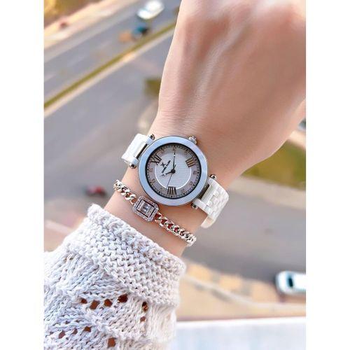 Daniel Klein Seramik Kordon Özel Tasarım 2 Yıl Garantili 3 Atm Kadın Kol Saati+Bileklik SR.14282.2