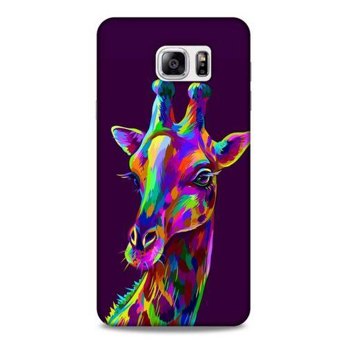 Samsung Galaxy Note 5 Uyumlu Kılıf Mor Delisi (30) Silicone Case Zürafa