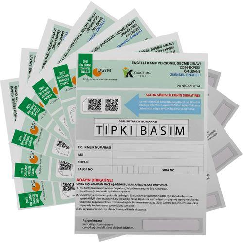 2026 EKPSS Ön Lisans Zihinsel Engelli ÖSYM Çıkmış Soru Tıpkı Basım 7li Kitapçık TG Deneme Paketi