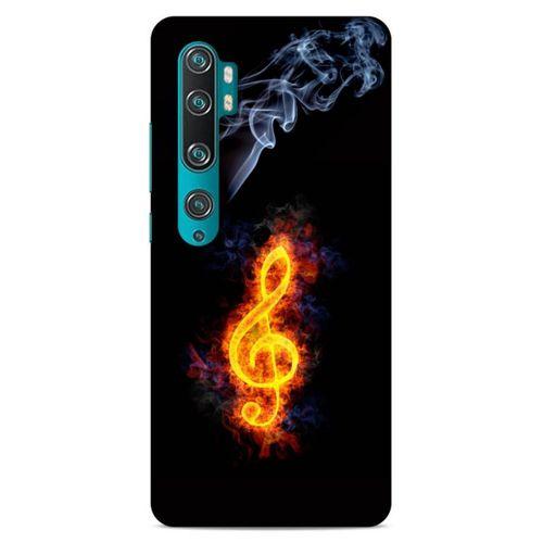 Lopard Xiaomi Mi Note 10 Pro Uyumlu Kılıf FireX (13) Silikon Kap Sembol G Clef