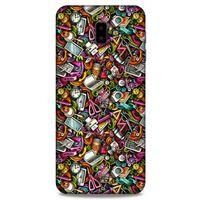 Graffitix (10) Desenli Silikon Kapak Samsung Galaxy J6 Plus Kılıf