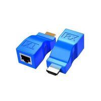SENSEI 30 METRE HD-30 CAT6 HDMI EXTENDER İKİLİ MAVİ ADAPTÖR