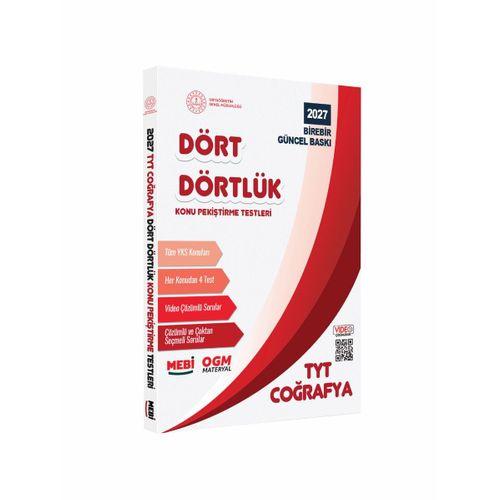2027 YKS-TYT MEBİ-OGM Dört Dörtlük Coğrafya Pekiştirme Testi Renkli Soru Bankası BASKI ÜCRETİ