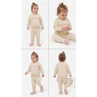 6/24 Ay Nakışlı Penye Bebek Takımı