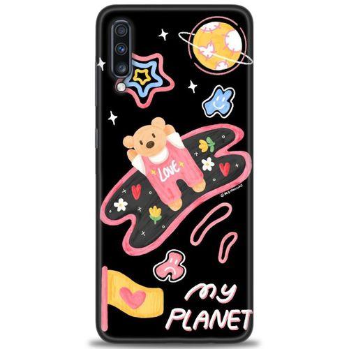 Samsung Galaxy A70 Kılıf HD Baskılı Kılıf - My Planet + Tam Ekran Koruyucu