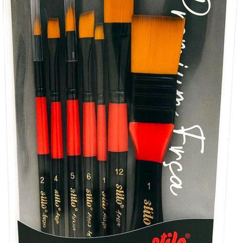 STİLO ART (SET 6) ZEMİN FIRÇALI KARMA SET  ( 7 Fırçalı Set )