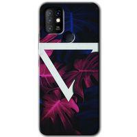 İnfinix Hot 10 Kılıf HD Desen Baskılı Arka Kapak - Mekanik Yaprak