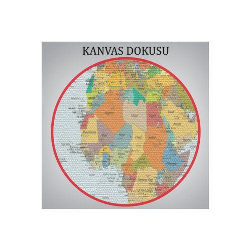 Dünya Haritası  Dekoratif Kanvas Tablo 1042