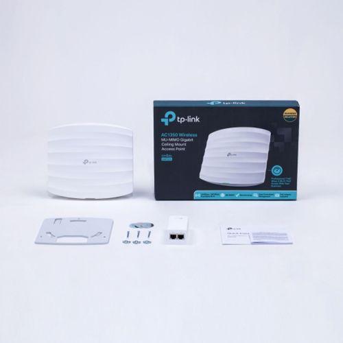 TP-LINK OMADA EAP225 1Port Gbit Poe AC1350,  Dual Band, Tavan  tipi, Aktif Poe, Access Point