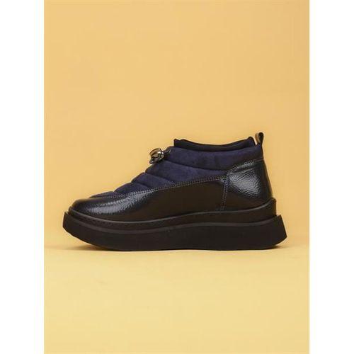 LUXOR Kadın Dolgulu Kışlık Lacivert Sneaker Bot