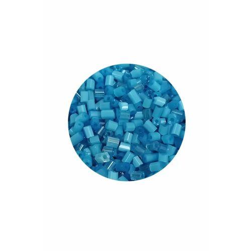 Kesme Cam Boncuk 2mm - 20 Gram - Mat Mavi -BNC338