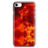 Apple iPhone SE 2020 Kılıf Red Night Arka Kapak Koruma Desenli Full Koruyucu