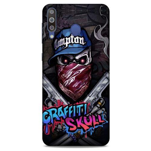 Samsung Galaxy M30 Uyumlu Kılıf Motorsiklet (33) Hybrid Kılıf Harley Davidson