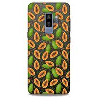 Frutix Papaya 01 Samsung Galaxy S9 Plus Kılıf Desenli Silikon