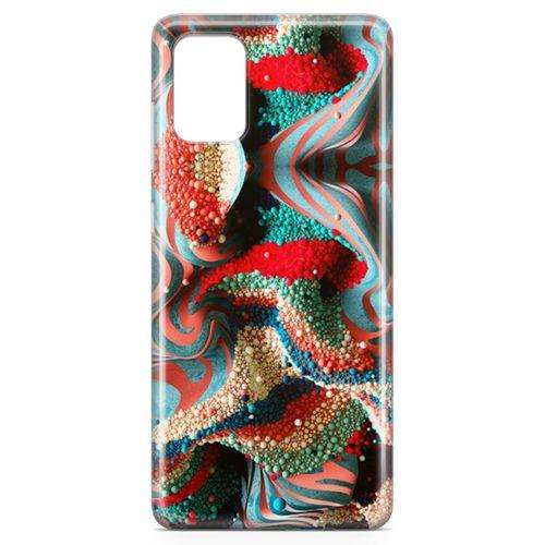 Samsung Galaxy A71 Kılıf Kabartma İnciler Arka Kapak Koruma Desenli Full Koruyucu