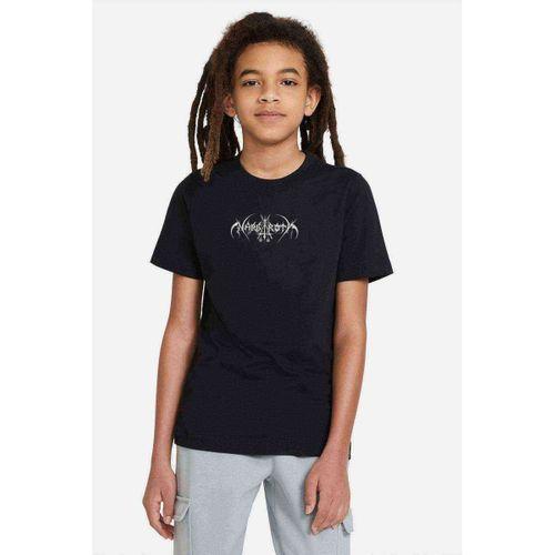 Jahreszeiten Almanya Black Metal Heavy Metal Baskılı Unisex Çocuk Siyah Tshirt