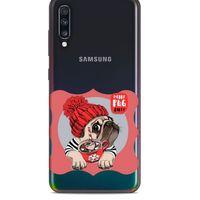 Zoologix (20) Samsung Galaxy A71 Şeffaf Kılıf Silikon Desenli