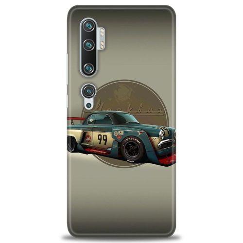 Xiaomi Mi Note 10 Pro Kılıf HD Baskılı Kılıf - Klasik Araba + Tam Ekran Koruyucu