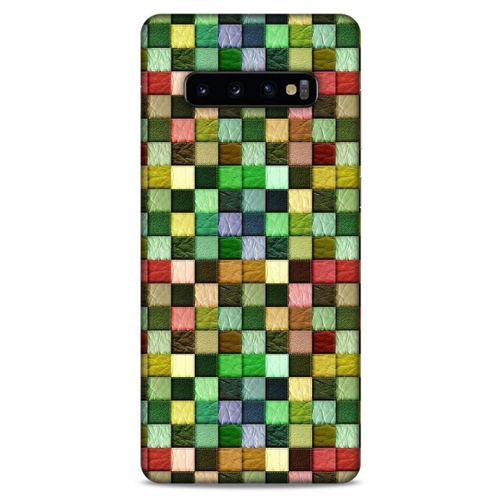 Samsung Galaxy S10 Plus Kılıf Patchwork (50) Shockproof Kılıf Karışık Renkli