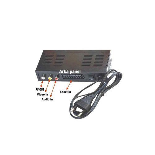 Tüplü Tv Rf Çıkışını - Scart Çıkışına Çevirici Adaptör-RF Modülatör