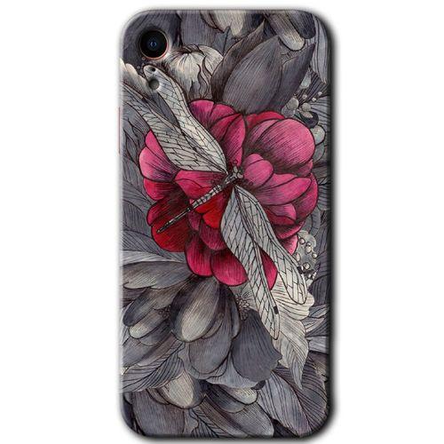 MRCİLETİSİM iPhone XR Kılıf HD Desen Baskılı Arka Kapak + Temperli Cam - kelebek Ömrü