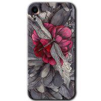 MRCİLETİSİM iPhone XR Kılıf HD Desen Baskılı Arka Kapak + Temperli Cam - kelebek Ömrü