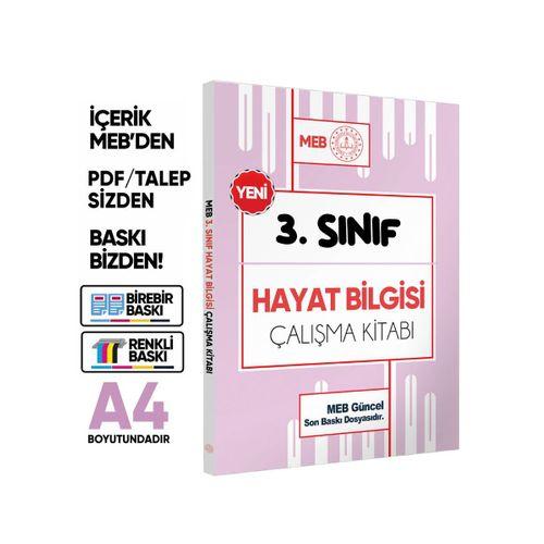 MEB ÖDM İlkokul 3 Sınıf HAYAT BİLGİSİ Çalışma Kitabı Alıştırmalı Soru Bankası BASKI ÜCRETİ