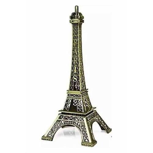 Eyfel Kulesi Tasarımlı Kum Saati Kristalleştirilmiş Kum Saati Dekoratif Ahşap Görünümlü