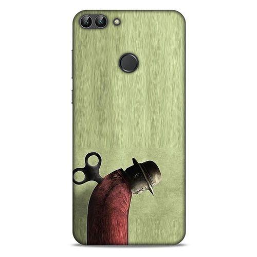 Huawei Psmart Kılıf Depresyon (48) Bumper Kılıf Kahve Yeşil
