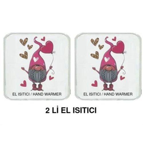 2 Adet Kalpli Noel Cücesi Cep Sobası,El Isıtıcı,Sıcak Su Torbası Pvc  10X9,5Cm