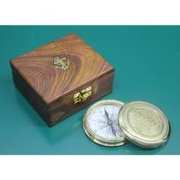 Ahşap Kutulu Pirinç Pusula