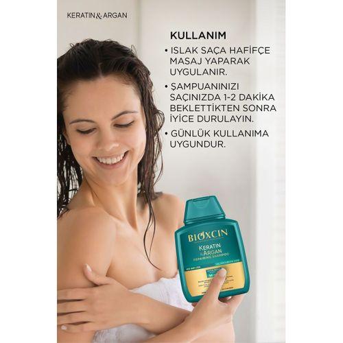 Bioxcin Bioxcin Keratin & Argan Onarıcı Bakım Şampuan 300 ml 3 Al 2 Öde - Yıpranmış Ve Hassas Saçlar