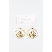 Çiçek Küpe - Altın