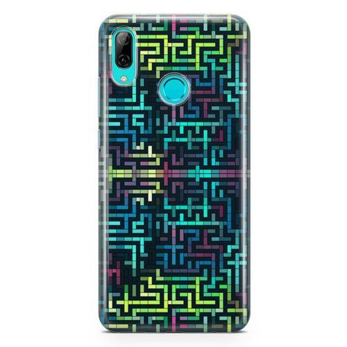 Huawei P Smart 2019 Kılıf Labirent Colorful Arka Kapak Koruma Desenli Full Koruyucu