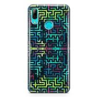 Huawei P Smart 2019 Kılıf Labirent Colorful Arka Kapak Koruma Desenli Full Koruyucu