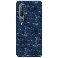 Mermer Desenli (15) Tema Antişok Kılıf Lacivert Xiaomi Mi 10 Kılıf