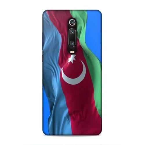 Xiaomi Redmi K20 Pro Uyumlu Kılıf Azarbaijan (6) Silikon Kılıf Dalgalanan Bayrak