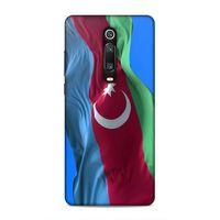 Xiaomi Redmi K20 Pro Uyumlu Kılıf Azarbaijan (6) Silikon Kılıf Dalgalanan Bayrak
